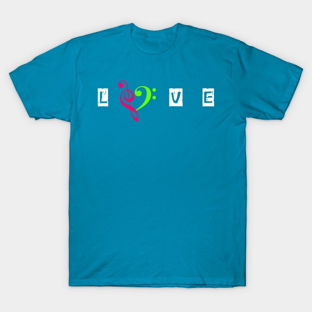 The love for music T-Shirt by iconking1234